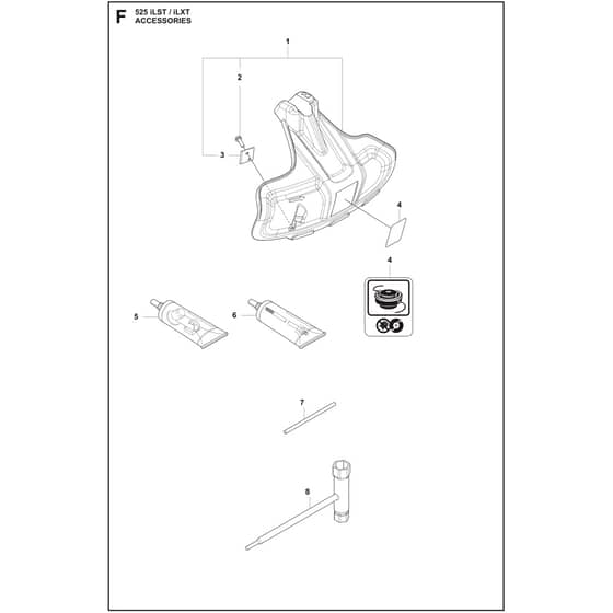 Husqvarna 525iLXT - 970551501 - Accessories