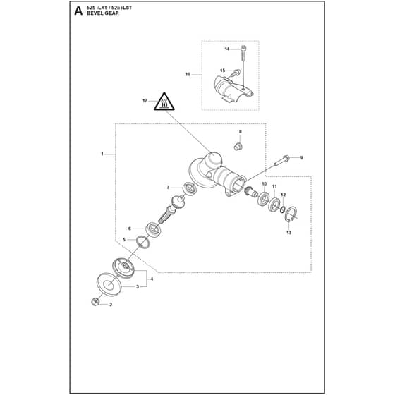 Husqvarna 525iLXT - 970551501 - Bevel Gear