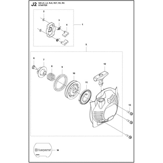 Husqvarna 525LK - 967148301 - Starter