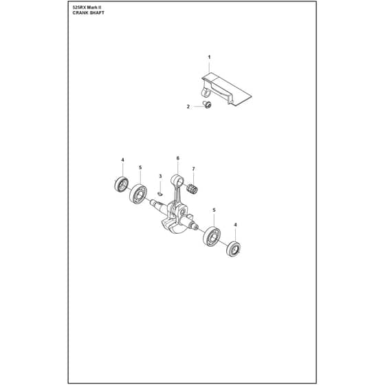 Husqvarna 525RX Mark II - 970446601 - Crankshaft