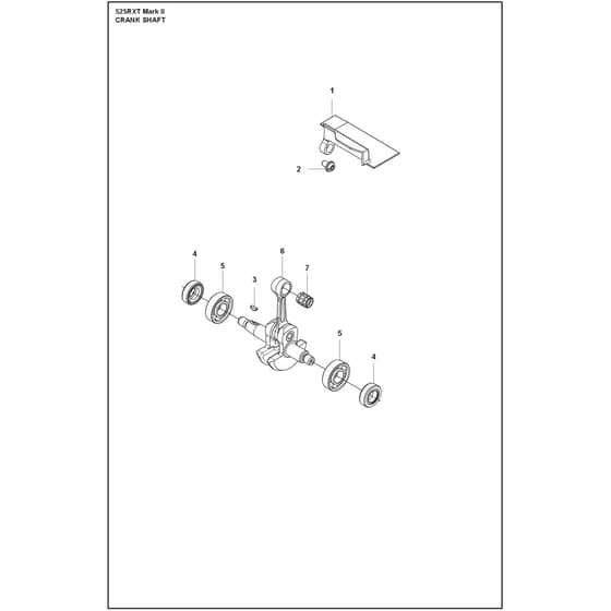 Husqvarna 525RXT Mark II - 970446701 - Crankshaft
