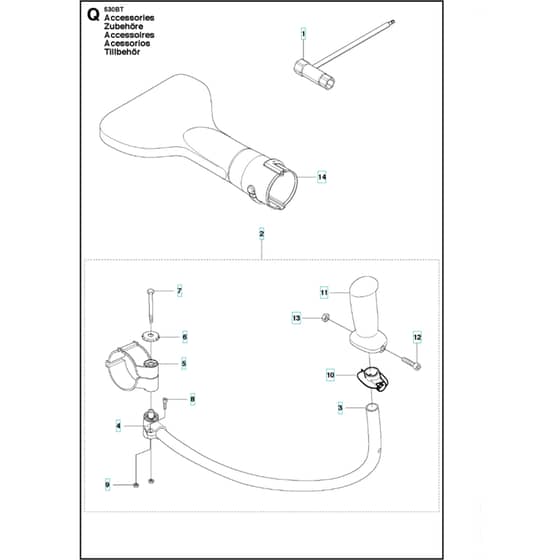 Husqvarna 530 BT - 2012-Current - Accessories