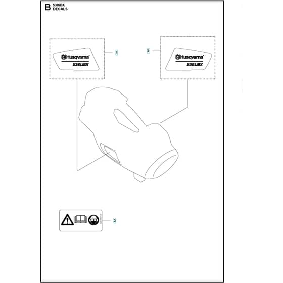 Husqvarna 530iBX - Decals