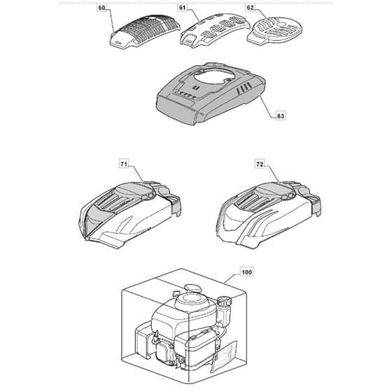531 PD 4S AVS - 2010 - 290553043/M10 - Mountfield Rotary Mower WBE0704 Engine Diagram