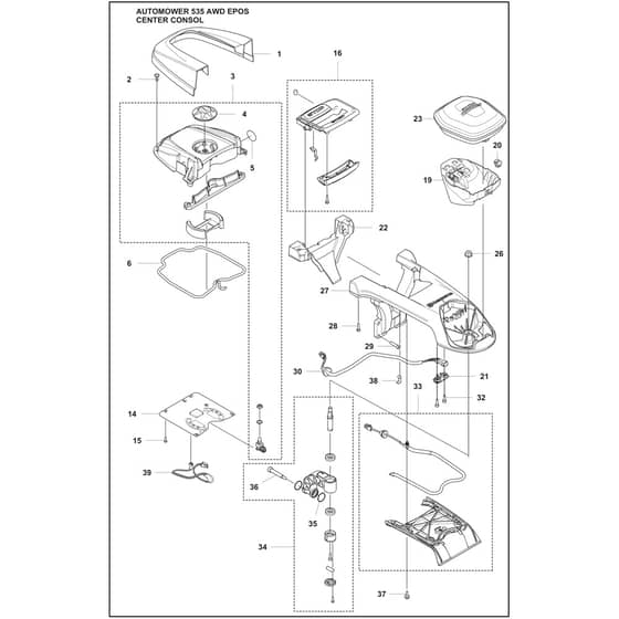 Husqvarna 535 AWD EPOS - 970745503 - Console
