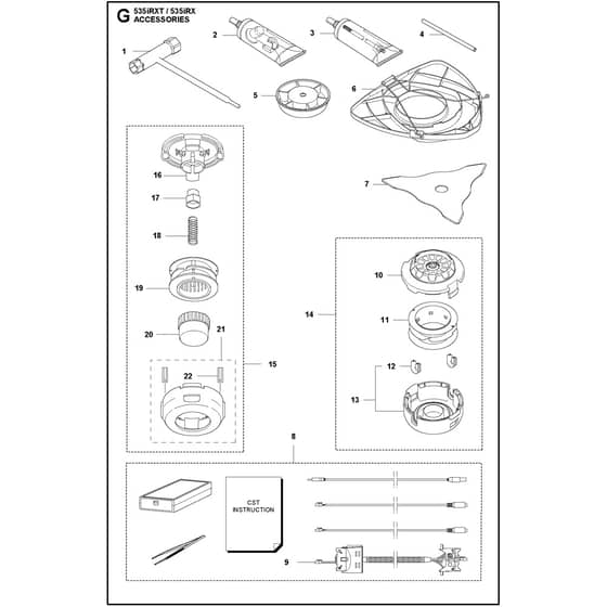 Husqvarna 535iRX - 967850605 - Accessories 01