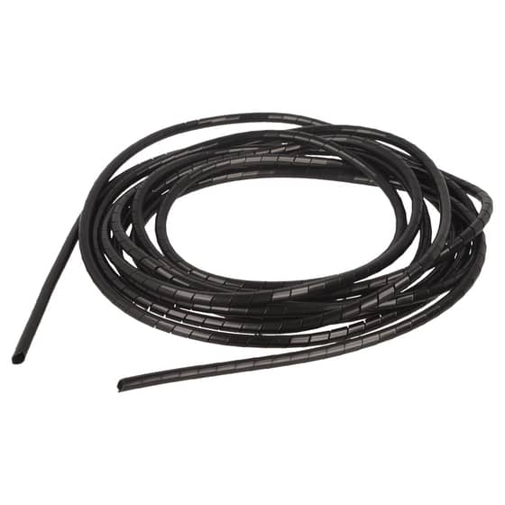 Black Polythene Spiral Wrap 5-50mm Diameter (5 Metre)