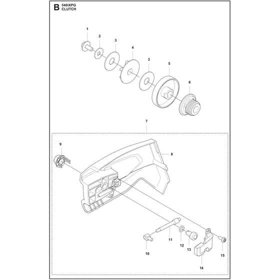 Husqvarna 540i XP G - 970568012 - Clutch