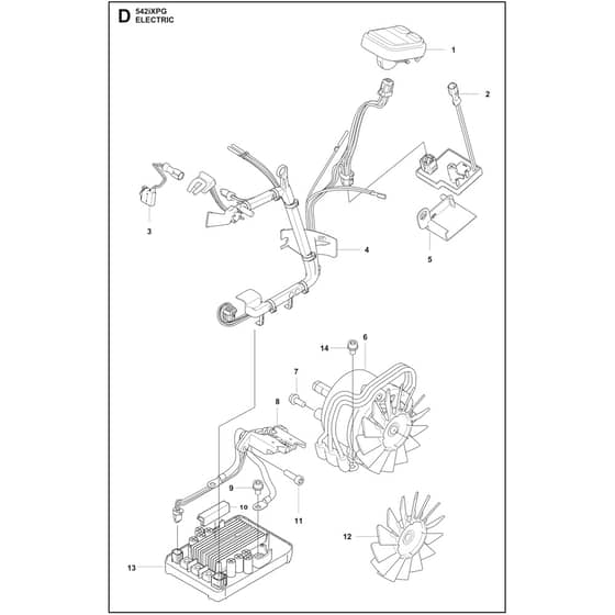Husqvarna 542i XP G - 970647115 - Electrical