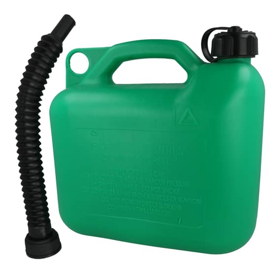 Fuel Can With Flexible Spout, 5 Litres (Green)