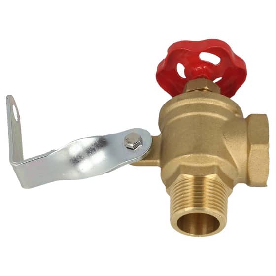 Brass Angle Gate Valve/Tap (1" Bsp Male/Female)