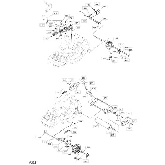 550 R ES - 2005 - 12-9798-80 - Mountfield Rotary Mower Wheels Diagram