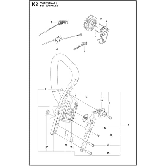 Husqvarna 550 XP G Mark II - 967690915 - Heated Handle