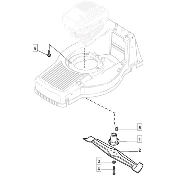 553 R - 2007 - 292555043/MOR - Mountfield Rotary Mower Blade Diagram