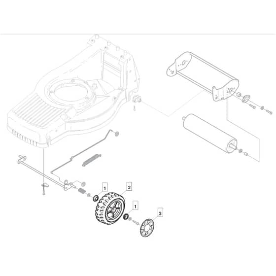 553 R - 2007 - 292555043/MOR - Mountfield Rotary Mower Wheels Diagram