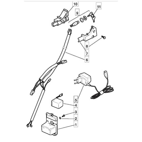 553 R_ES - 2007 - 292555543/MOR - Mountfield Rotary Mower Electric Start Diagram