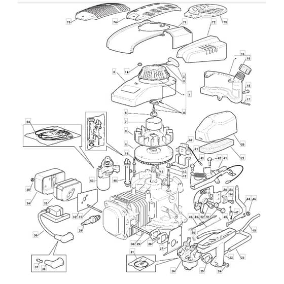 553 R_ES - 2007 - 292555543/MOR - Mountfield Rotary Mower SV200 Engine Diagram