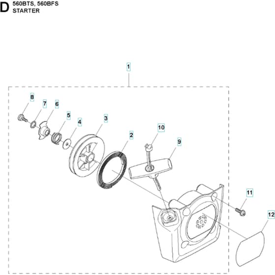 Husqvarna 560 BFS - 2011-10 - Starter