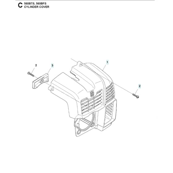 Husqvarna 560 BTS - 2011-10 - Cylinder Cover