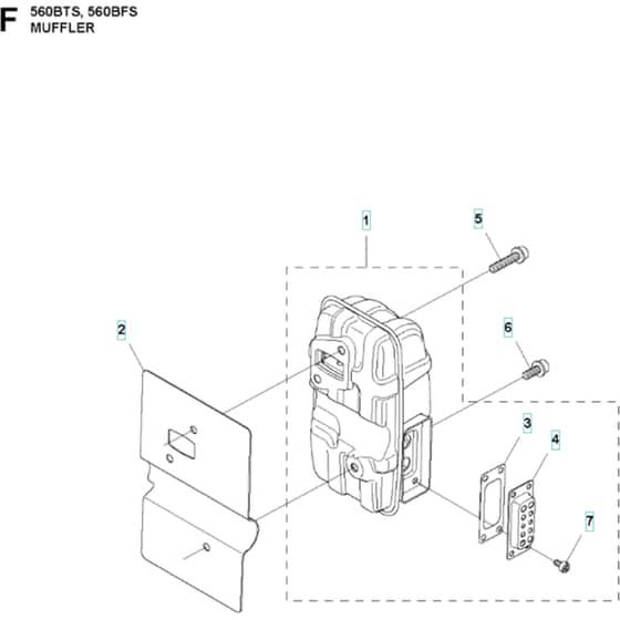 Husqvarna 560 BTS - 2011-10 - Muffler