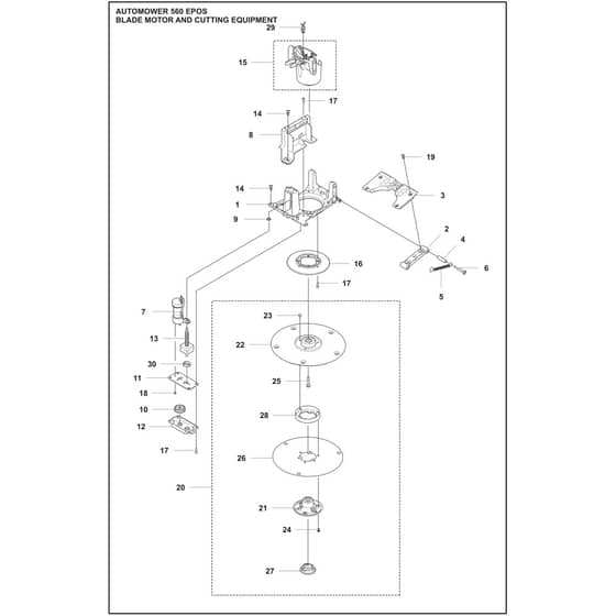 Husqvarna 560 EPOS - 970730403 - Blade Motor And Cutting Equipment