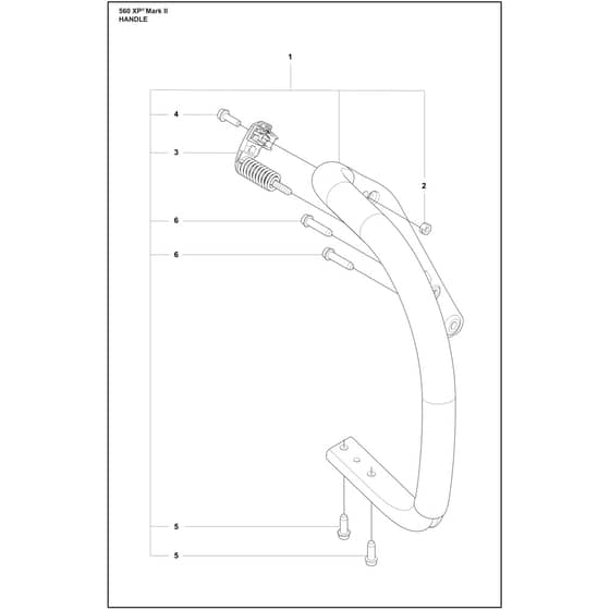 Husqvarna 560 XP Mark II - 970657015 - Handle
