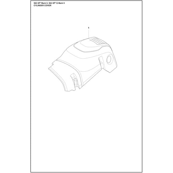 Husqvarna 562 XP Mark II - 970663518 - Cylinder Cover