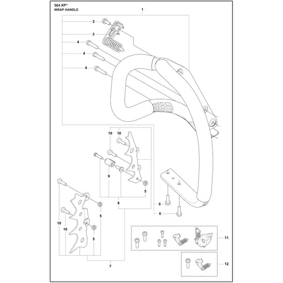 Husqvarna 564 XP - 970711418 - Handle Wrap