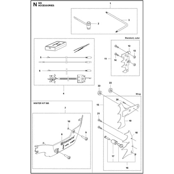 Husqvarna 565 - 966733920 - Accessories
