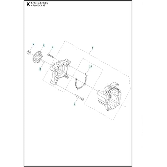 Husqvarna 570 BFS - 2011-Current - Crankcase