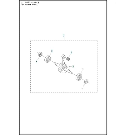 Husqvarna 570 BFS - 2011-Current - Crankshaft