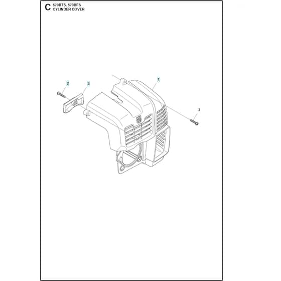Husqvarna 570 BFS - 2011-Current - Cylinder Cover