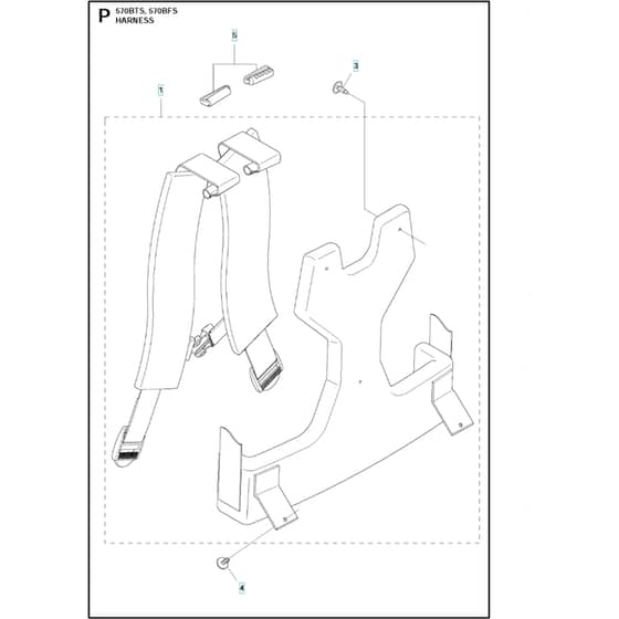 Husqvarna 570 BTS - 2011-2011 - Harness