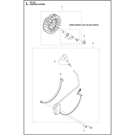 Husqvarna 572 XP G - 966733420 - Ignition System