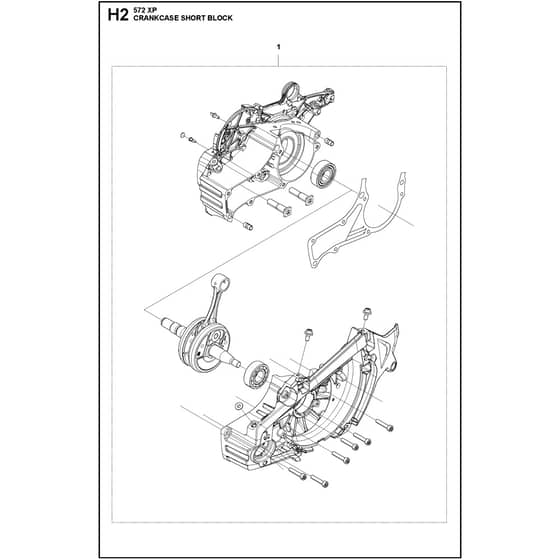 Husqvarna 572 XP G - 966733420 - Short Block