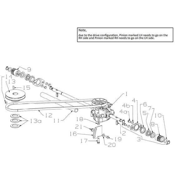Masport 575AL - 465787 - Nov 2019 - Gearbox
