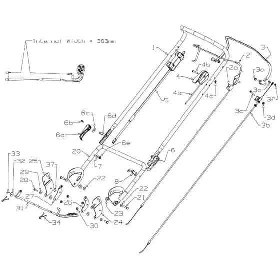 Masport 575AL - 465787 - Nov 2019 - Handle