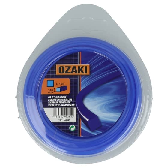 Genuine Ozaki 1.6mm x 15m Strimmer Line (Square)