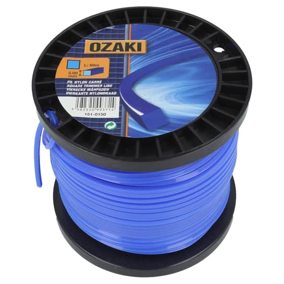 Genuine Ozaki 3.0mm x 60m Strimmer Line (Square)