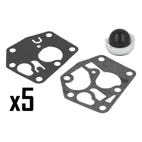 Briggs & Stratton Classic Primer Bulbs, Diaphragms & Gaskets, Pack of 5