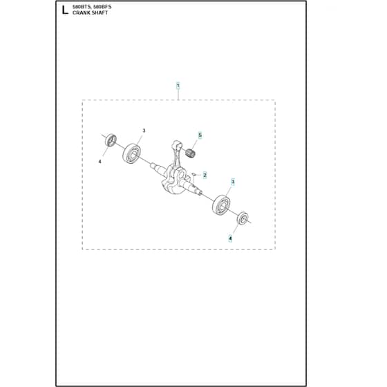 Husqvarna 580 BFS - 2011-05 - Crankshaft