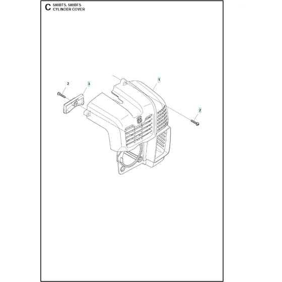 Husqvarna 580 BFS - 2011-05 - Cylinder Cover
