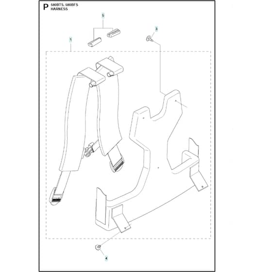 Husqvarna 580 BTS - 2011-05 - Harness
