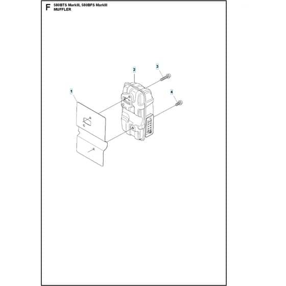 Husqvarna 580BFS Mark III – 580BTS Mark III - Muffler
