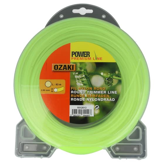 Genuine Ozaki Power Premium 2.0mm x 63m Strimmer Line (Round)