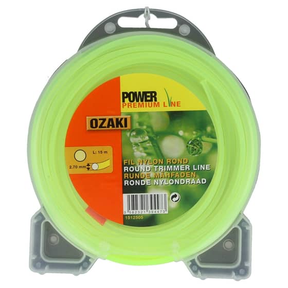 Genuine Ozaki Power Premium 2.7mm x 15m Strimmer Line (Round)