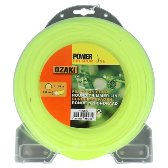 Genuine Ozaki Power Premium 3.0mm x 56m Strimmer Line (Round)