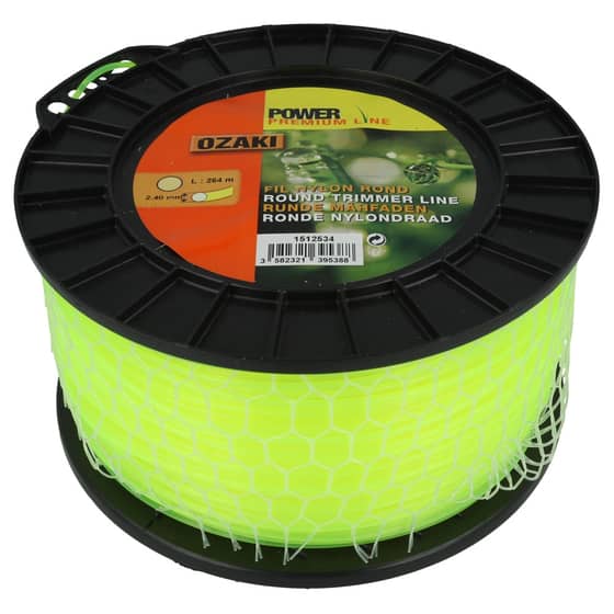 Genuine Ozaki Power Premium 2.4mm x 264m Strimmer Line (Round)