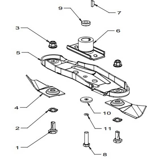 Masport 600AL - 583763 - Feb 2009 - 460mm Blade Assembly