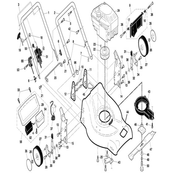 McCulloch 655 ESC - 96141005200 - 2008-07 - Frame Parts Diagram